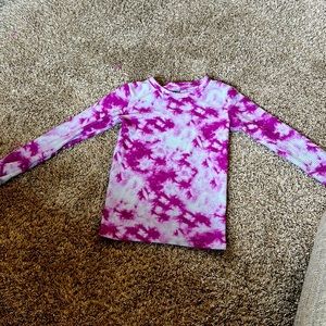 Purple tie dye pajama set